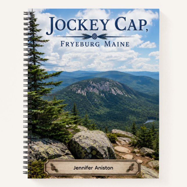Jockey Cap Fryeburg Maine Personalised Notebook (Front)