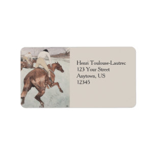 Jockey Henri de Toulouse-Lautrec Label