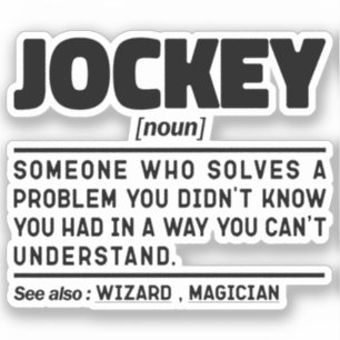 Jockey Noun Equestrian Lover Cool Horse Owner