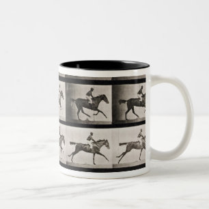 Jockey on a galloping horse, plate 627 from 'Anima Two-Tone Coffee Mug