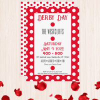 Jockey Silk Dots Red and White Derby