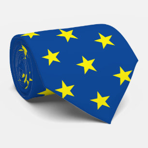 Jockey Silks Blue with Yellow Stars Derby Tie