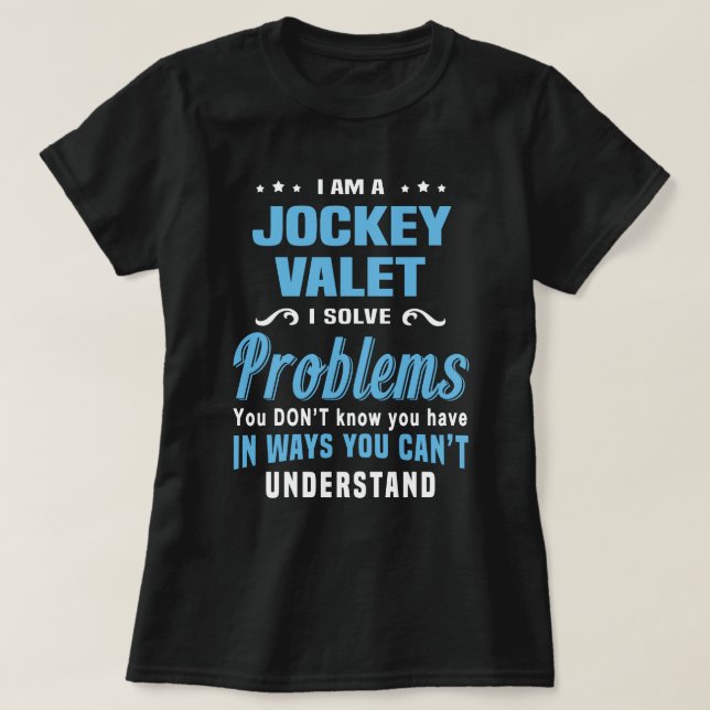 Jockey Valet T-Shirt (Design Front)