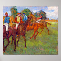 Jockeys and Race Horses, Edgar Degas