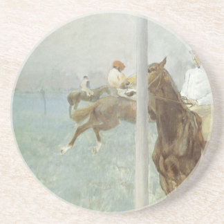 Jockeys Before the Race by Edgar Degas Coaster