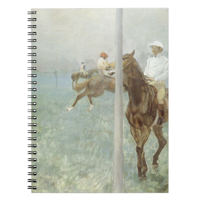 Jockeys Before the Race by Edgar Degas Notebook (Front)