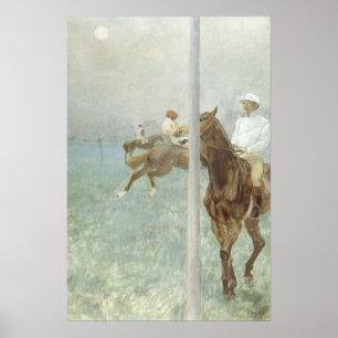 Jockeys Before the Race by Edgar Degas Poster