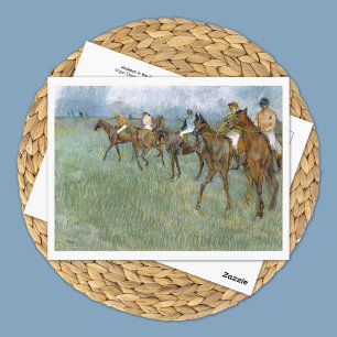 Jockeys in the Rain Edgar Degas Postcard