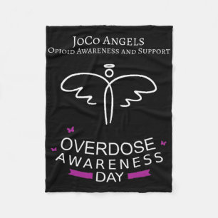 Joco Angels Overdose Awareness Day Fleece Blanket