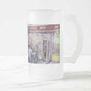 Jocund Frosted Glass Beer Mug