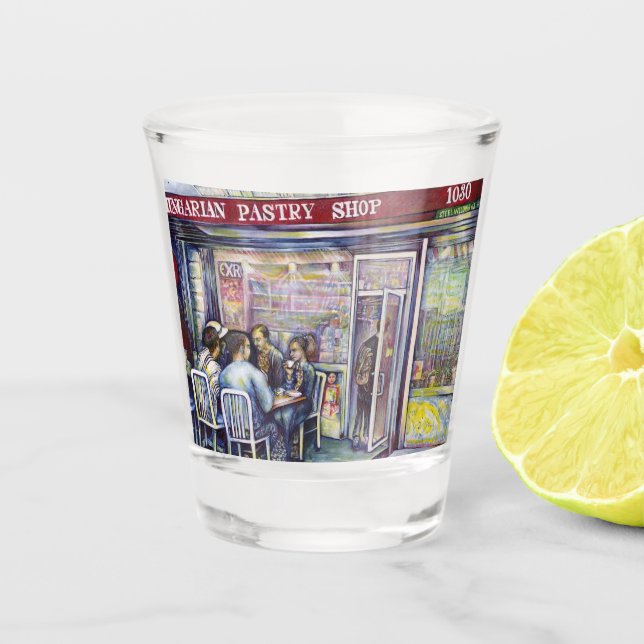 Jocund Shot Glass (Front)