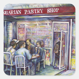 Jocund Square Sticker