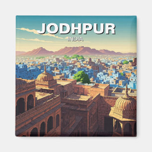 Jodhpur India Blue houses Magnet
