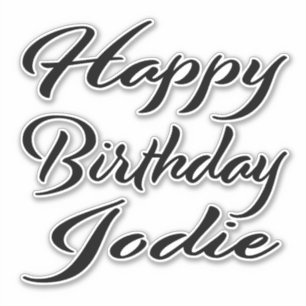 Jodie Name Vorname black Sticker Geburtstag