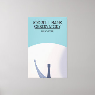 Jodrell Bank Observatory space art. Canvas Print