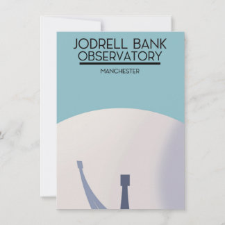 Jodrell Bank Observatory space art. Invitation