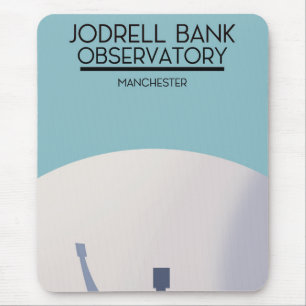 Jodrell Bank Observatory space art. Mouse Mat