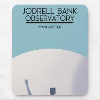 Jodrell Bank Observatory space art. Mouse Mat