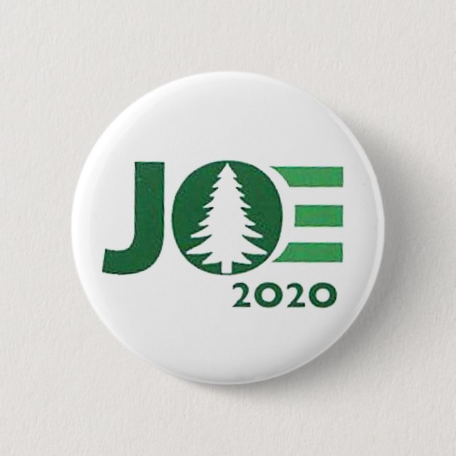 Joe 2020 Green Logo 6 Cm Round Badge (Front)