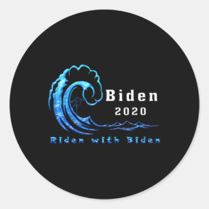 Joe 2020 Riden With Biden President Campaign Liber Classic Round Sticker