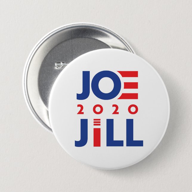 JOE AND JILL 2020 7.5 CM ROUND BADGE (Front & Back)