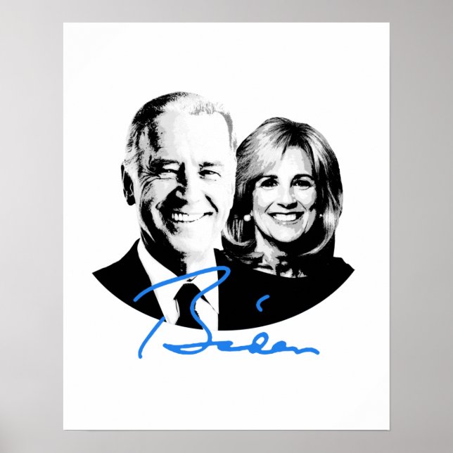 Joe and Jill Biden Signature Poster (Front)