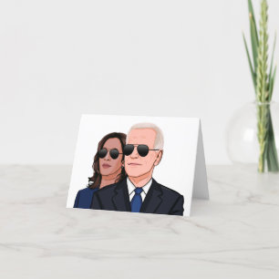 Joe and Kamala Aviators Thank You Card