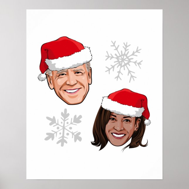 JOE AND KAMALA SNOWFLAKES POSTER (Front)