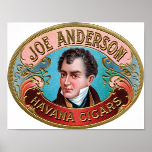 Joe Anderson Havana Cigars Poster