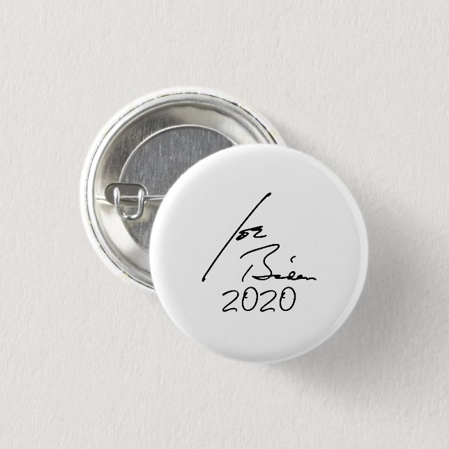 JOE BIDEN 2020 Autograph 3 Cm Round Badge (Front & Back)