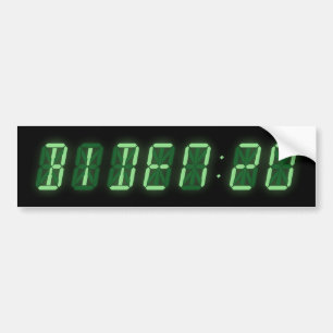 Joe Biden 2020 Digital Clock Bumper Sticker