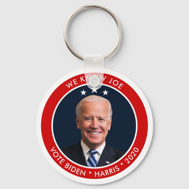 Joe Biden 2020 Election Campaign with Photo Key Ring (Front)