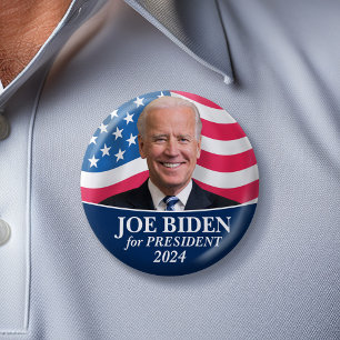 Joe Biden 2020 for President Photo 6 Cm Round Badge