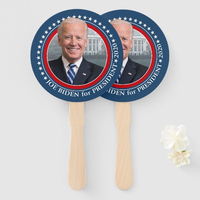 Joe Biden 2020 for President Photo - Parade Hand Fan (Front and Back)