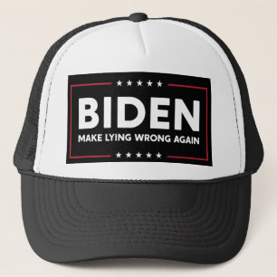 Joe Biden 2020 Make Lying Wrong Again Anti-trump Trucker Hat