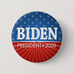 Joe Biden 2020 - regal stars and ray of stripes 6 Cm Round Badge