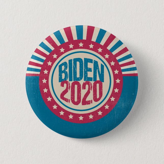Joe Biden 2020 Retro Political 6 Cm Round Badge (Front)