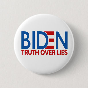 Joe Biden 2020 Truth over Lies 6 Cm Round Badge