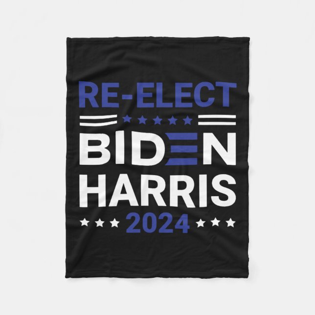 Joe Biden 2024 Democrats  Fleece Blanket (Front)