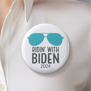 Joe Biden 2024 - Ridin' with Biden 6 Cm Round Badge