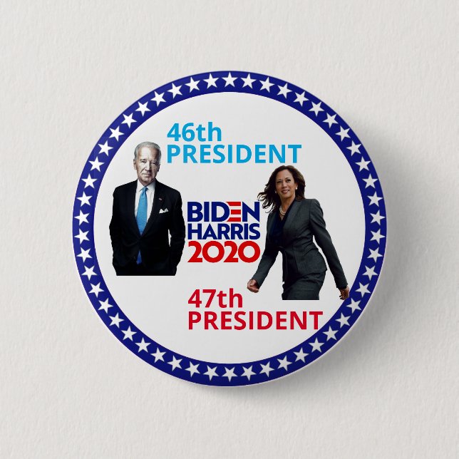 Joe Biden 46th President 6 Cm Round Badge (Front)