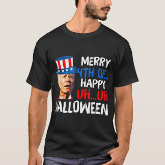 Joe Biden 4th Of July Confused Fun Merry 4th Of Ha T-Shirt