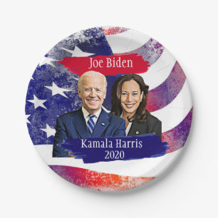 Joe Biden and Kamala Harris 2020 Party Paper Plate