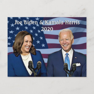 Joe Biden and Kamala Harris 2020 Running Mates Postcard