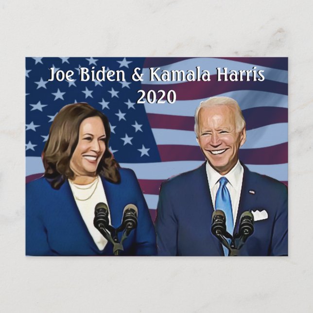 Joe Biden and Kamala Harris 2020 Running Mates Postcard (Front)