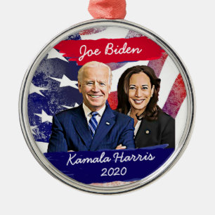 Joe Biden and Kamala Harris 2020 US Election Metal Tree Decoration
