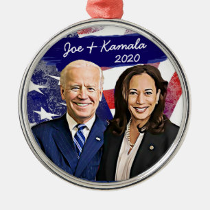 Joe Biden and Kamala Harris 2020 US Election Metal Tree Decoration