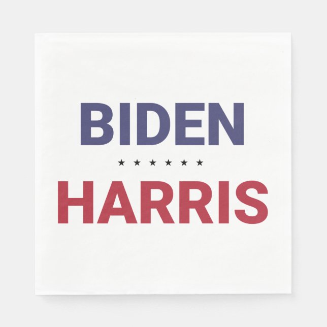 Joe Biden and Kamala Harris (2020 US Election) Napkin (Front)