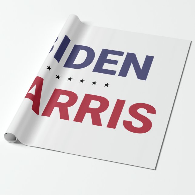 Joe Biden and Kamala Harris (2020 US Election) Wrapping Paper (Unrolled)