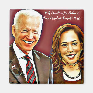 Joe Biden and Kamala Harris_ 46th President_ Magnet